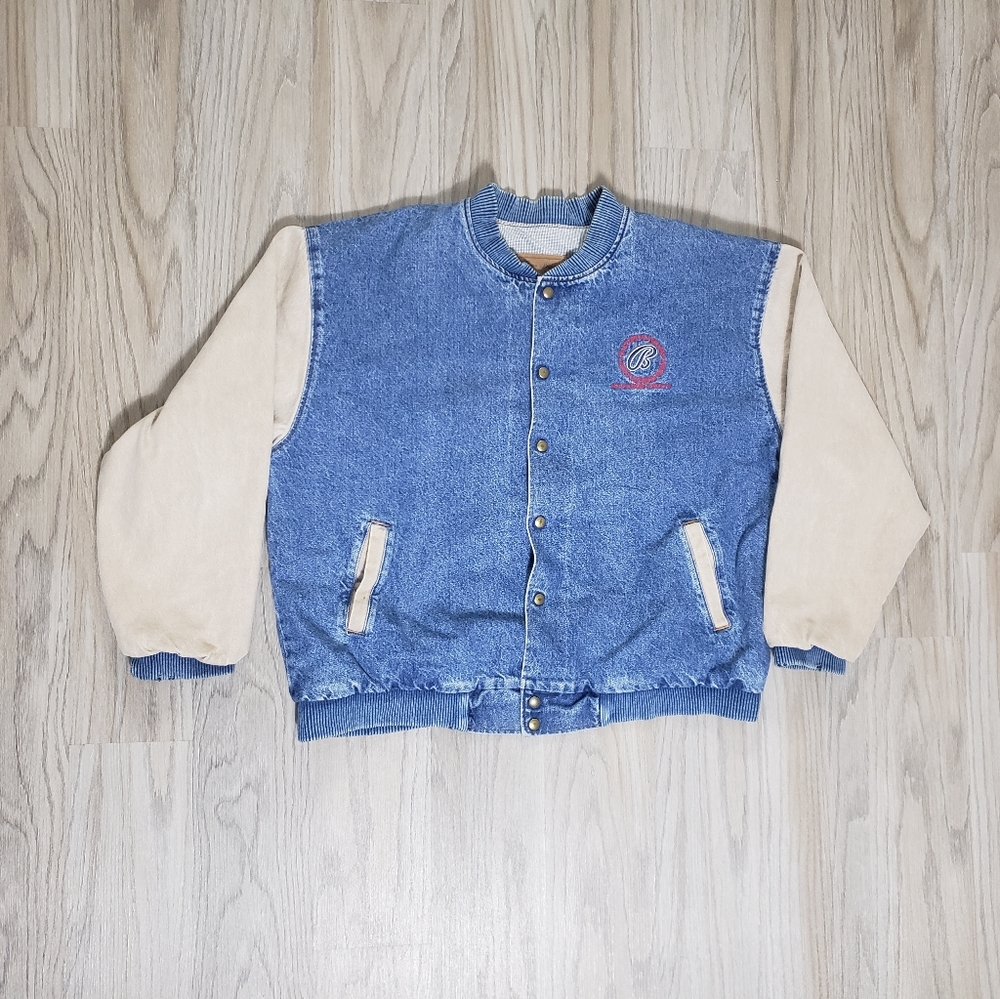 Vintage 90s Jean Varsity Bomber casual jacket